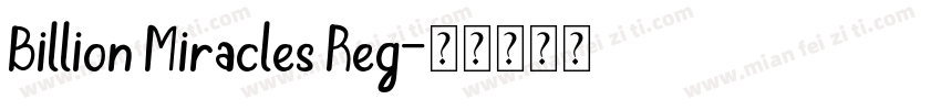 Billion Miracles Reg字体转换